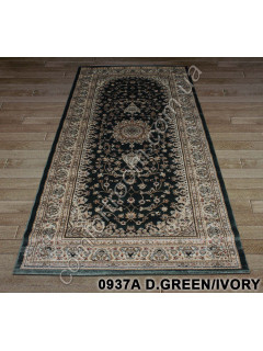 Килим Super Elmas 0937a green-ivory